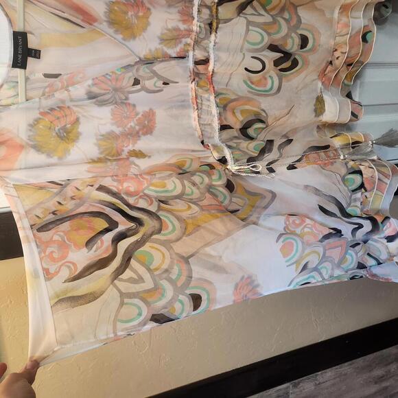 Lane Bryant Women's Floral Boho Chiffon Kimono Top - Size 22/24 - Picture 5 of 7